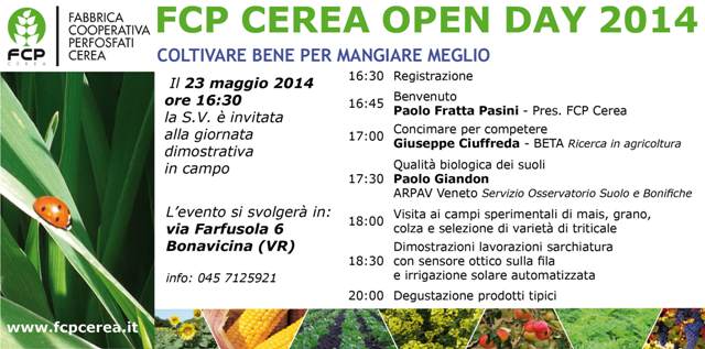 open day FCP Cerea 23-5-14